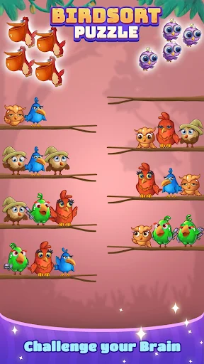 I-download ang Bird Sort: Color Puzzle Master – Larong Pambata - Screenshot 4