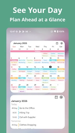 I-download ang Simple Calendar: Clean & Minimal – Mahusay na Scheduler - Screenshot 2