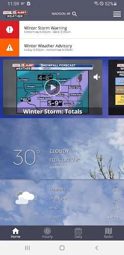 I-download ang WMTV15 First Alert Weather – Tumpak na Live Radar - Screenshot 1