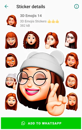 I-download ang Funny Emojis Stickers – Mga Cute na Sticker para sa WhatsApp - Screenshot 16