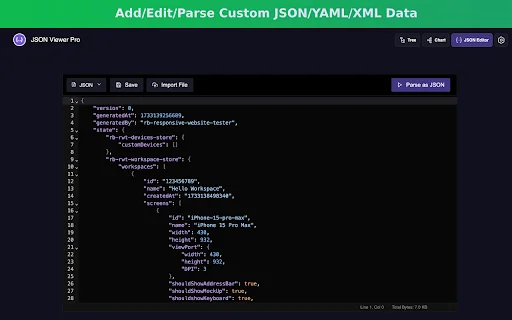 I-download ang JSON Viewer Pro – Pinakamahusay na JSON Formatter - Screenshot 3