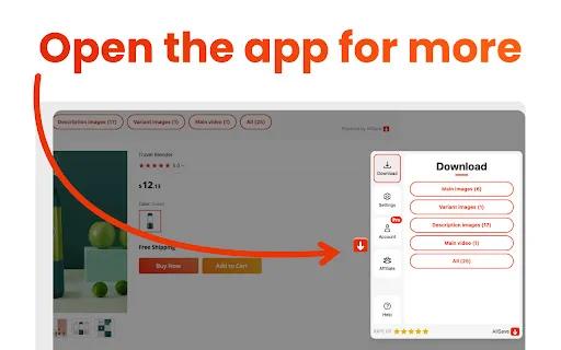 AliSave: I-download ang AliExpress Images at Videos nang Mabilis - Screenshot 3