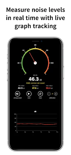 I-download ang Sound Decibel Meter dB Live – Sukatin ang Ingay - Screenshot 4