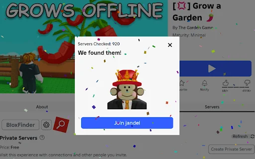 BloxFinder Roblox – Sumali sa Sinumang Manlalaro nang Libre - Screenshot 1