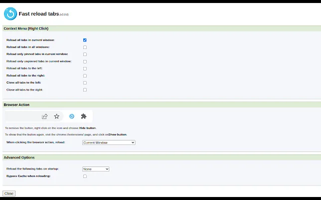 I-download ang Fast Reload Tabs – Mabilis na Refresh ng Browser - Screenshot 2