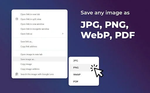 Save Image as Type: I-convert at I-save ang Images nang Libre - Screenshot 1