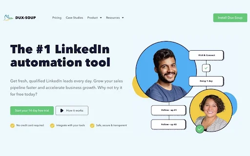 Dux-Soup para sa LinkedIn Automation – I-download ang Leads Tool - Screenshot 1