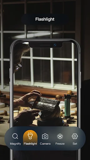 I-download ang Magnifying Glass + Flashlight – Pinakamahusay na Lens - Screenshot 3