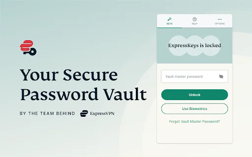 I-download ang ExpressKeys: Secure na Password Manager para sa Chrome - Screenshot 1
