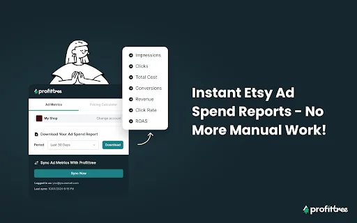 ProfitTree: Etsy Seller Assistant – I-download ang Chrome Extension - Screenshot 2